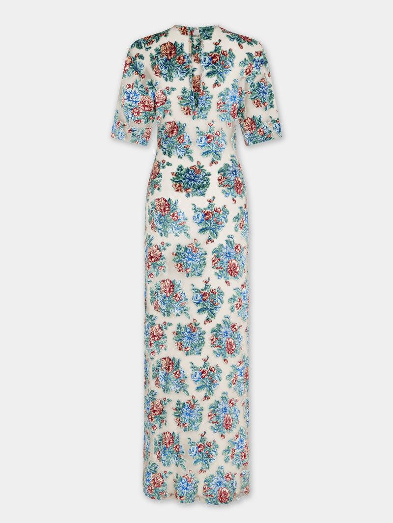 LONG DRESS IN FLORAL JACQUARD Product Image