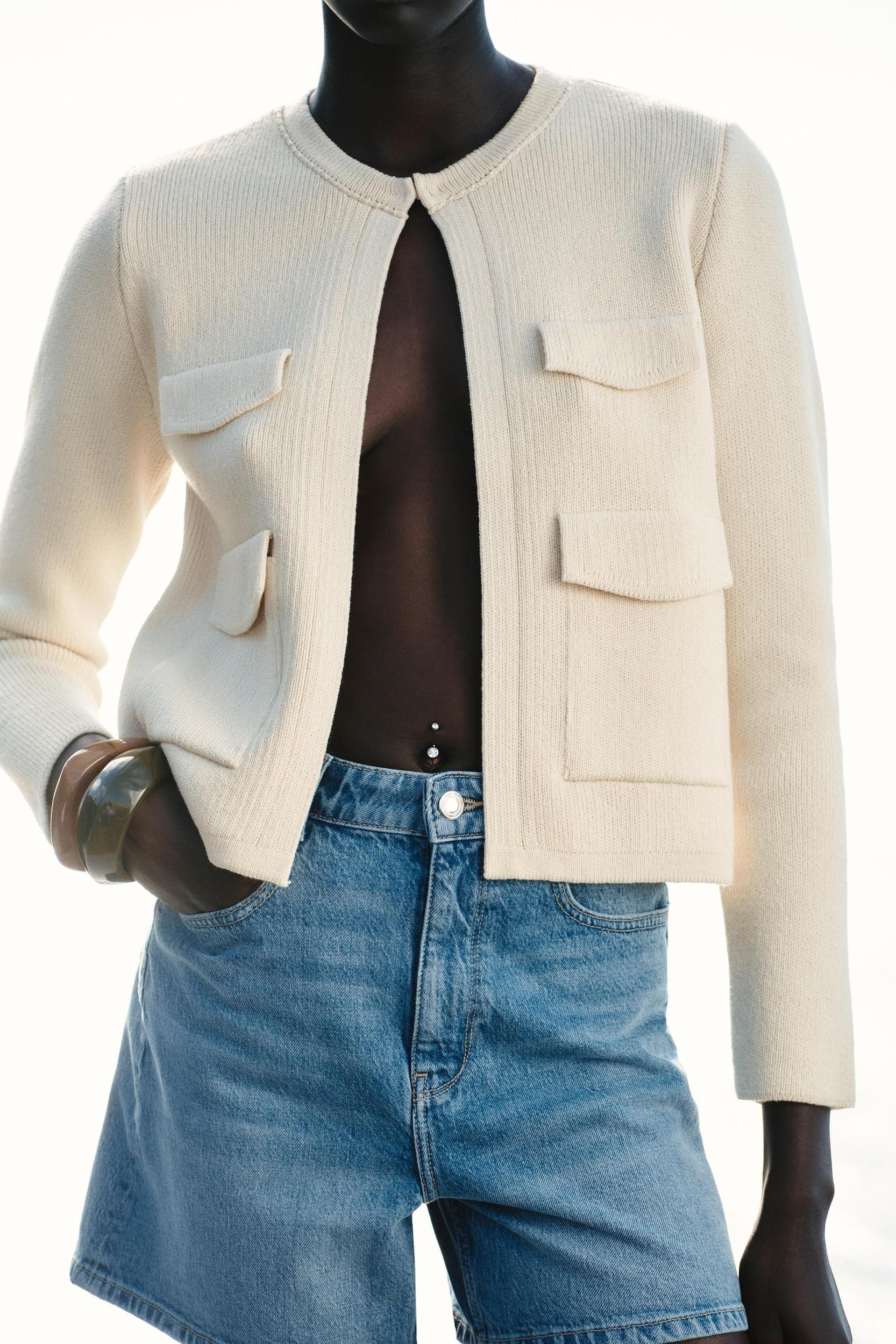 POCKET KNIT CARDIGAN Product Image