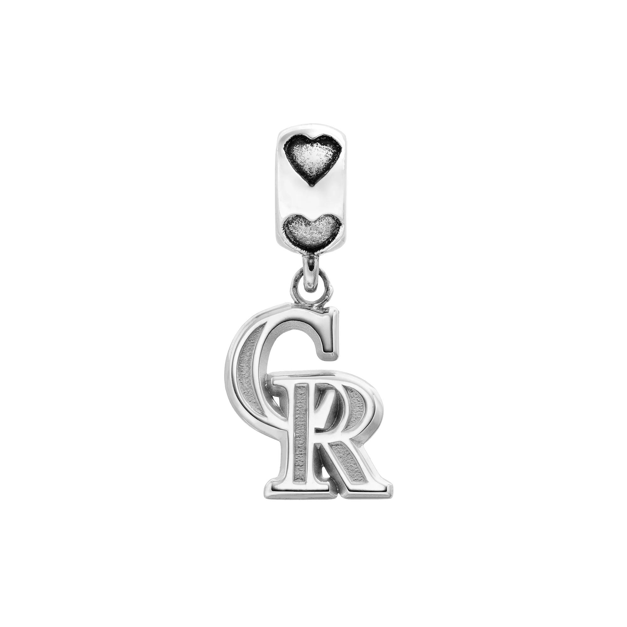 LogoArt Colorado Rockies Sterling Silver Team Logo Charm, Women's, Grey Product Image