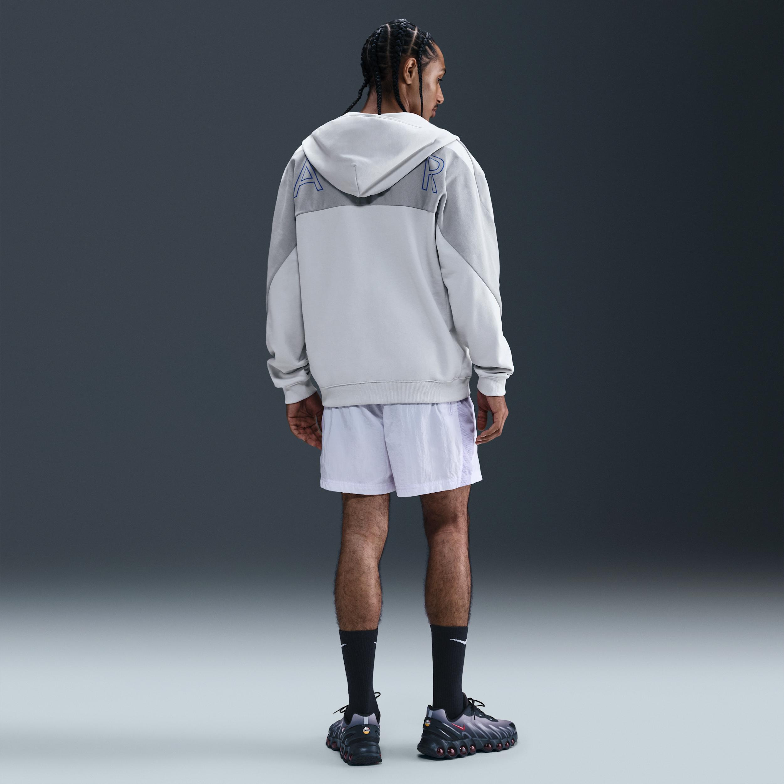 Nike Mens Nike Air Fleece Full Zip Hoodie BB - Mens Photon Dust/Light Smoke Grey Product Image