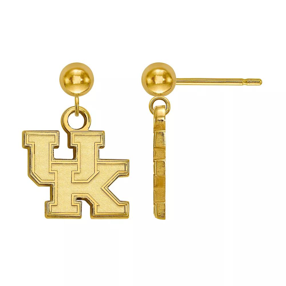 LogoArt 14k Gold over Silver Kentucky Wildcats Drop Earrings, Women's, Size: 17 mm, Gold Tone Product Image