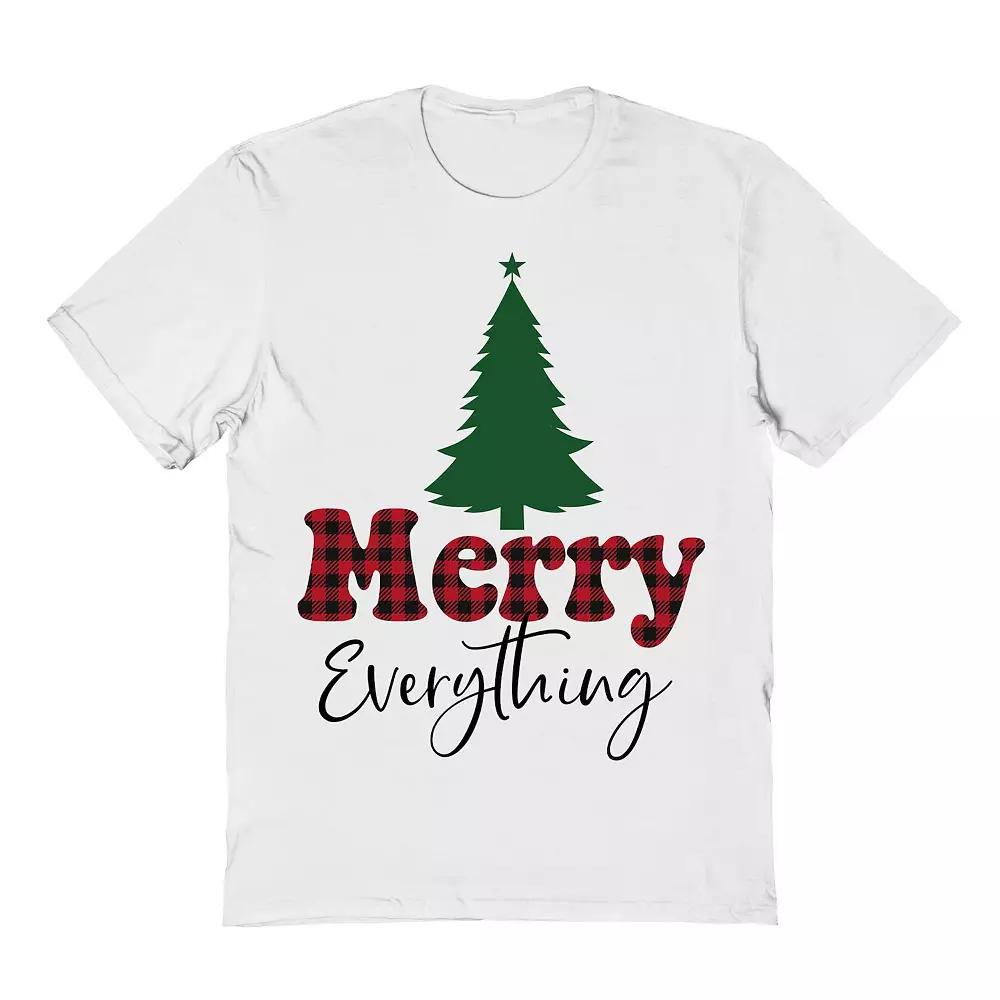 Men's Merry Everything Tree Christmas Graphic Tee, Adult Unisex,  Product Image