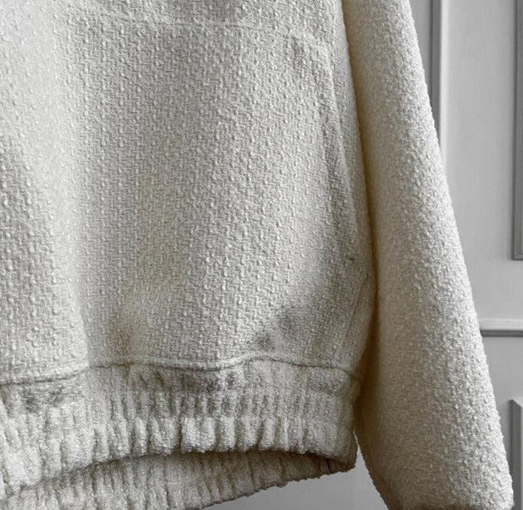 RT No. 7020 TWEED PULLOVER HOODIE Product Image