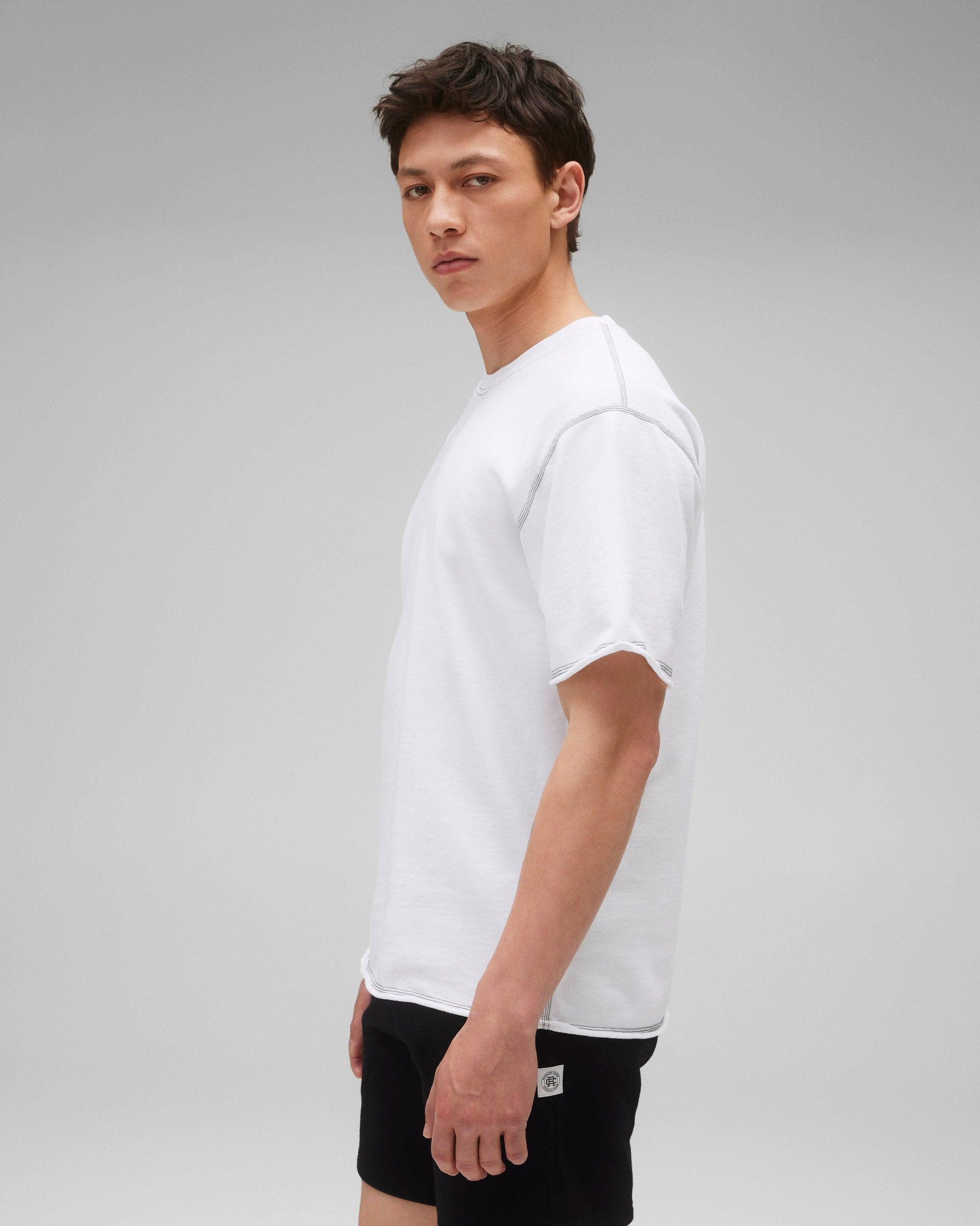Lightweight Terry Cut-Off Relaxed T-Shirt - Vault Male Product Image