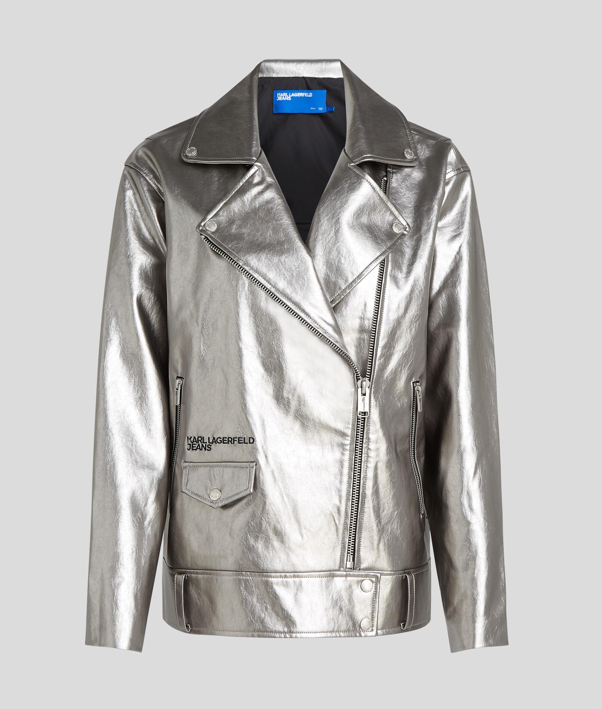 METALLIC BIKER JACKET Product Image