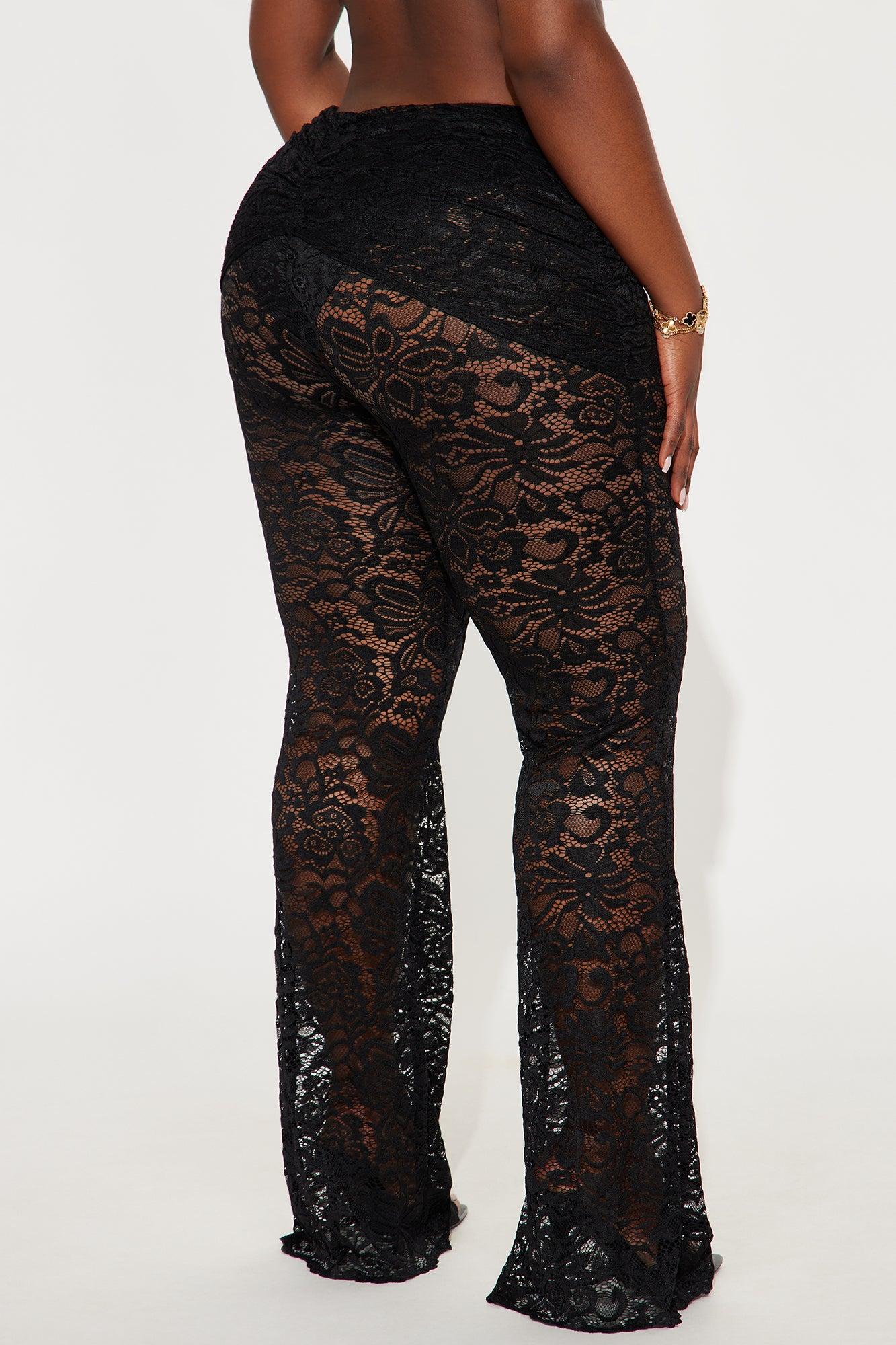 Luisa Lace Flare Pant - Black Product Image