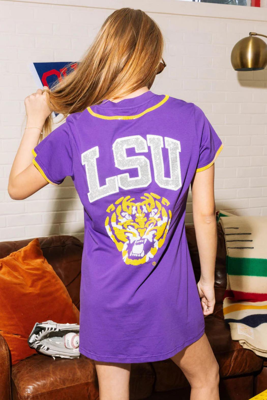 LSU Baseball Jersey Dress Product Image