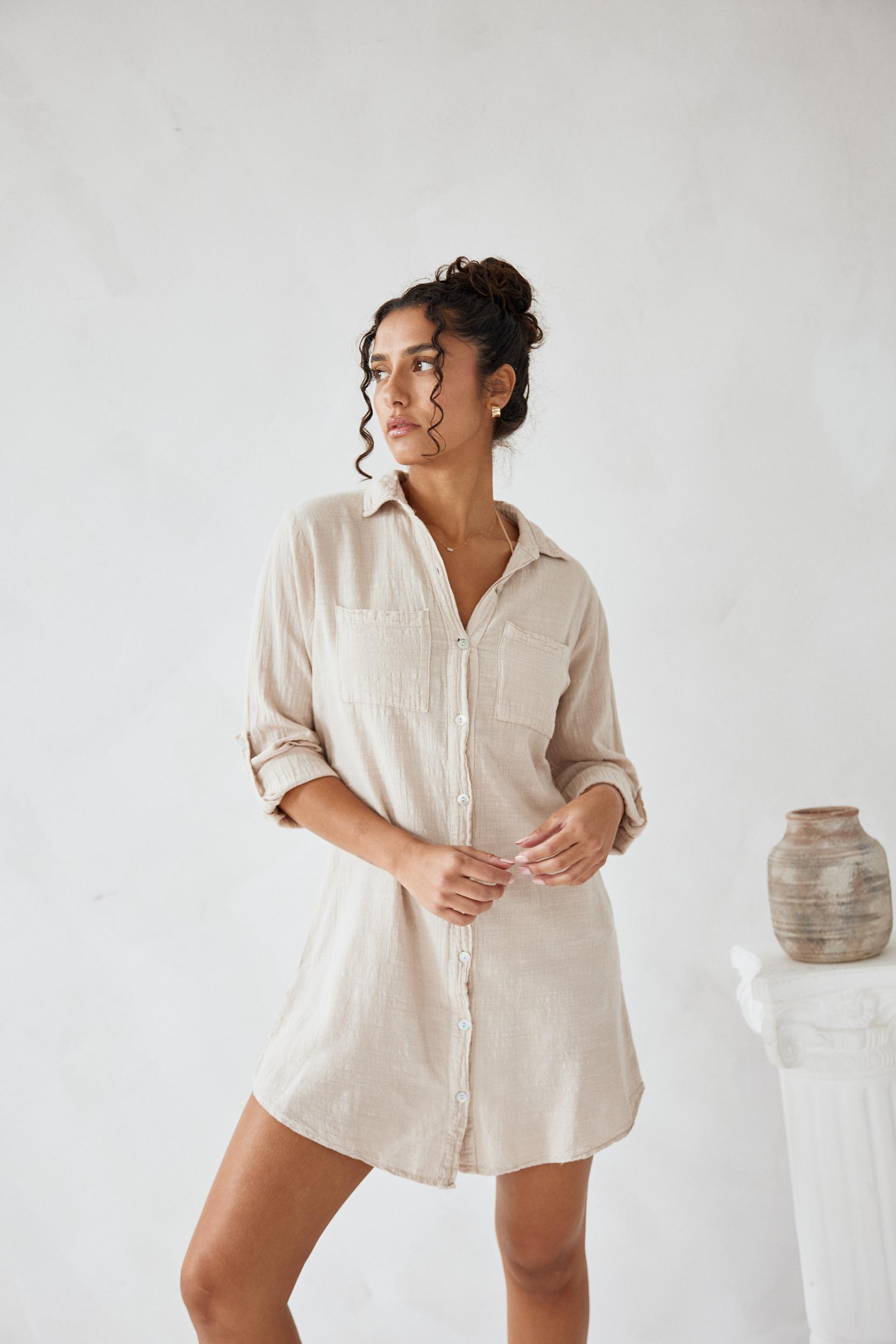 Cabana Shirt Dress Product Image