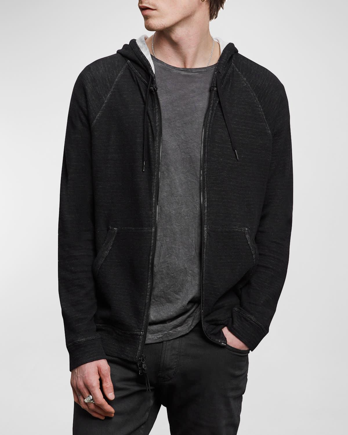 Mens Double-Knit Plaited Hoodie Product Image