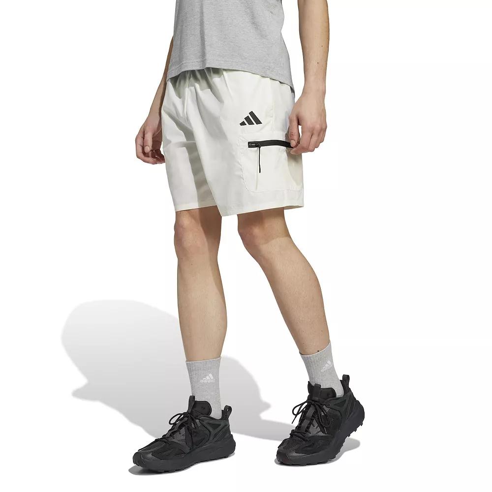 Men's adidas City Escape Sportswear Shorts, Size: XXL, Off White Product Image