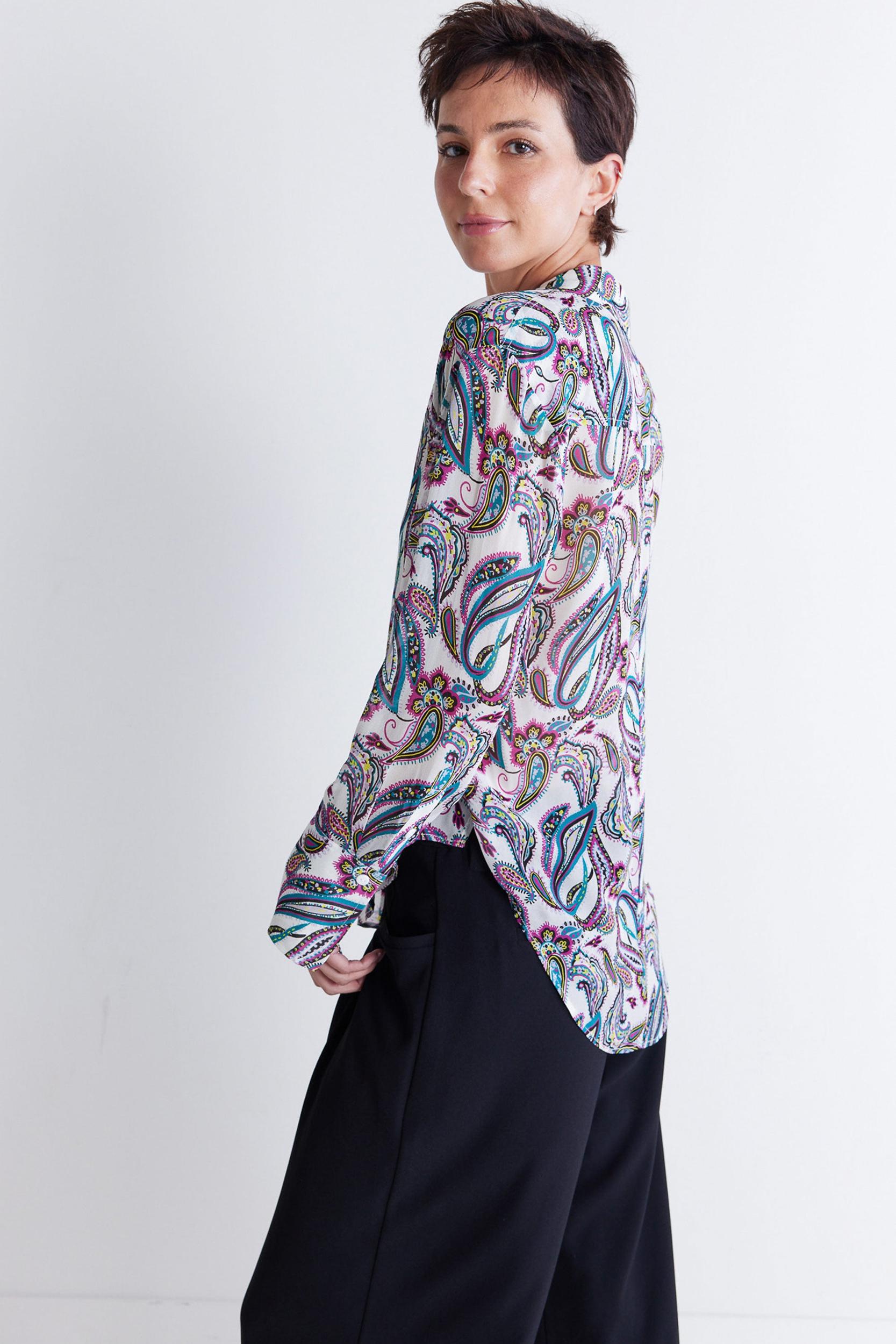 Shift Your Gaze Button Down Blouse Product Image