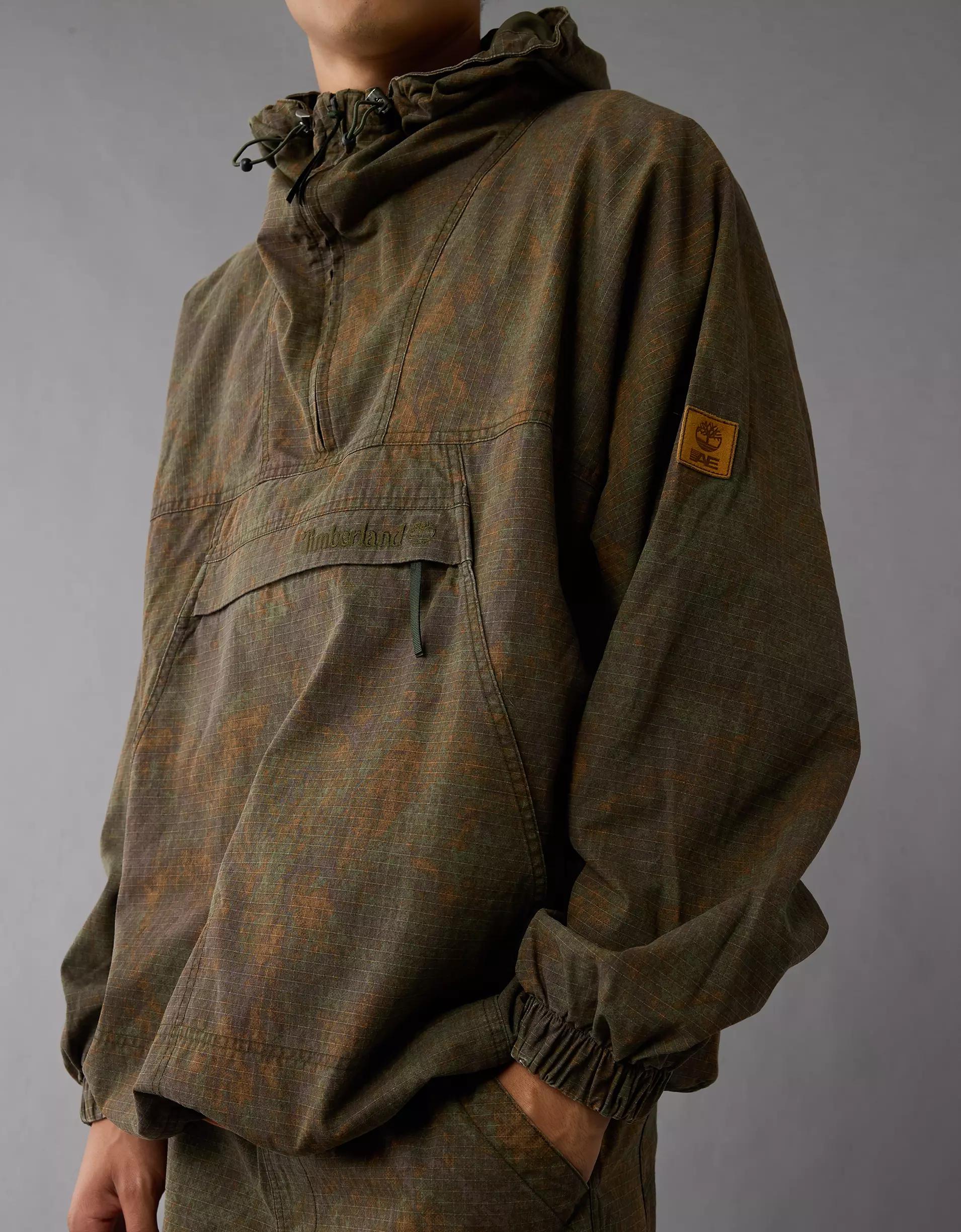 Timberland x AE Camo Lightweight Anorak Jacket Product Image