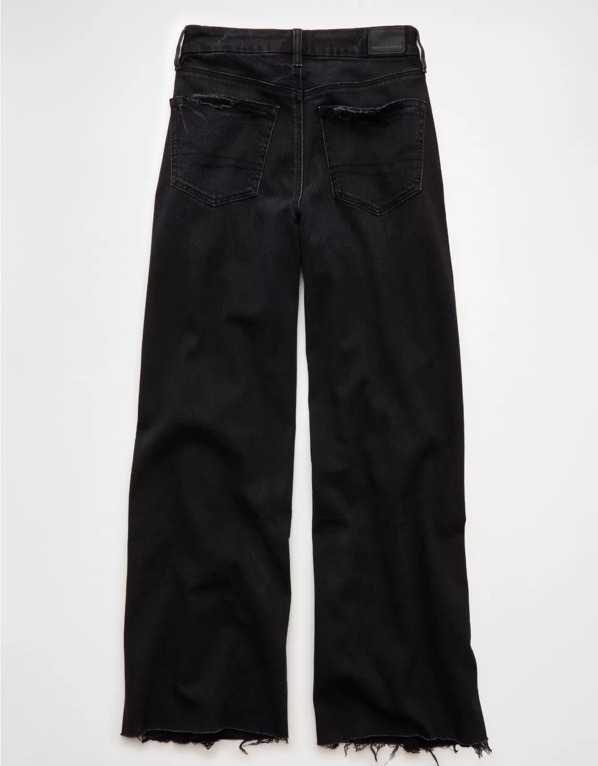 AE Dreamy Drape Stretch Curvy Super High-Waisted Baggy Wide-Leg Jean Product Image