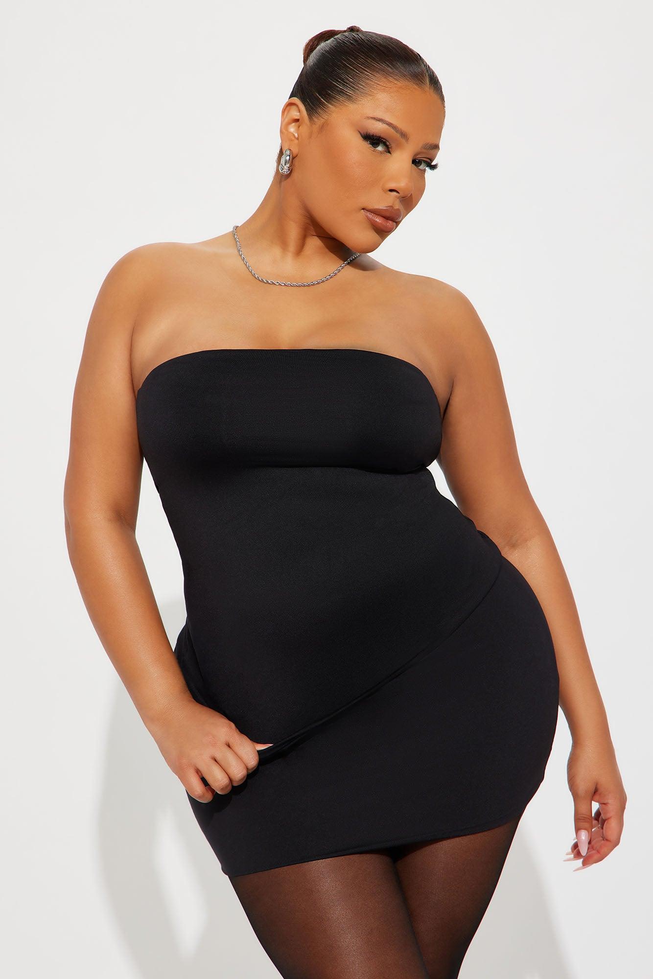 Contour Double Lined Tube Top - Black Female Product Image
