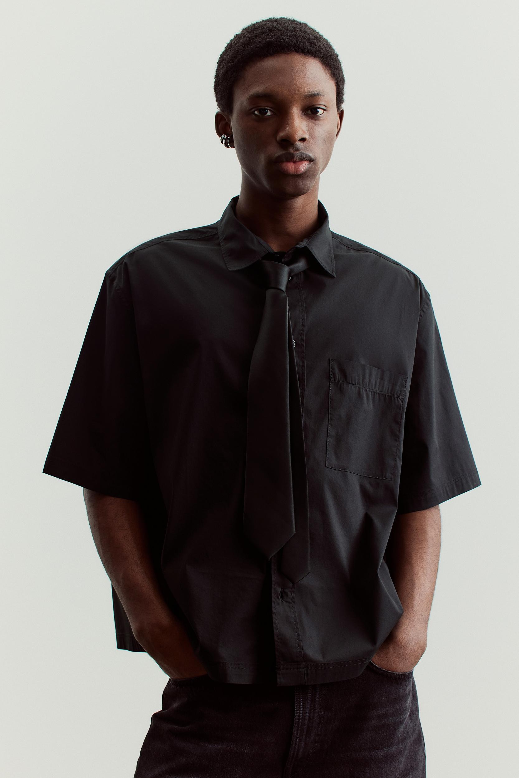 Oversized Short-Sleeved Shirt Product Image