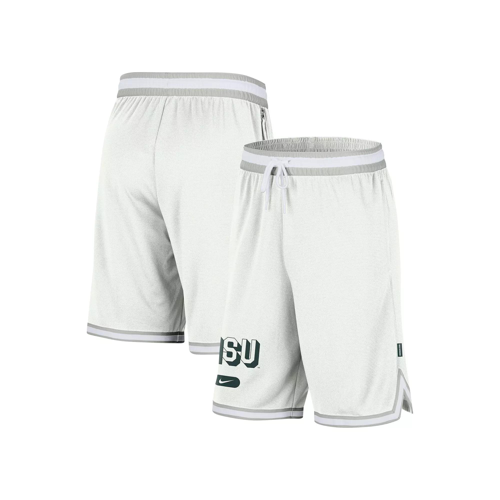 Men's Nike White Michigan State Spartans DNA 3.0 Performance Shorts, Size: Large Product Image