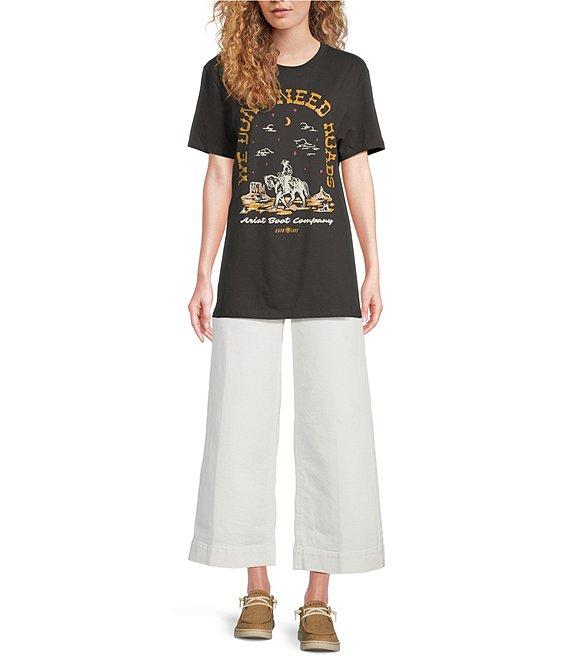 Ariat No Roads Western Crew Neck Short Sleeve T-shirt Product Image