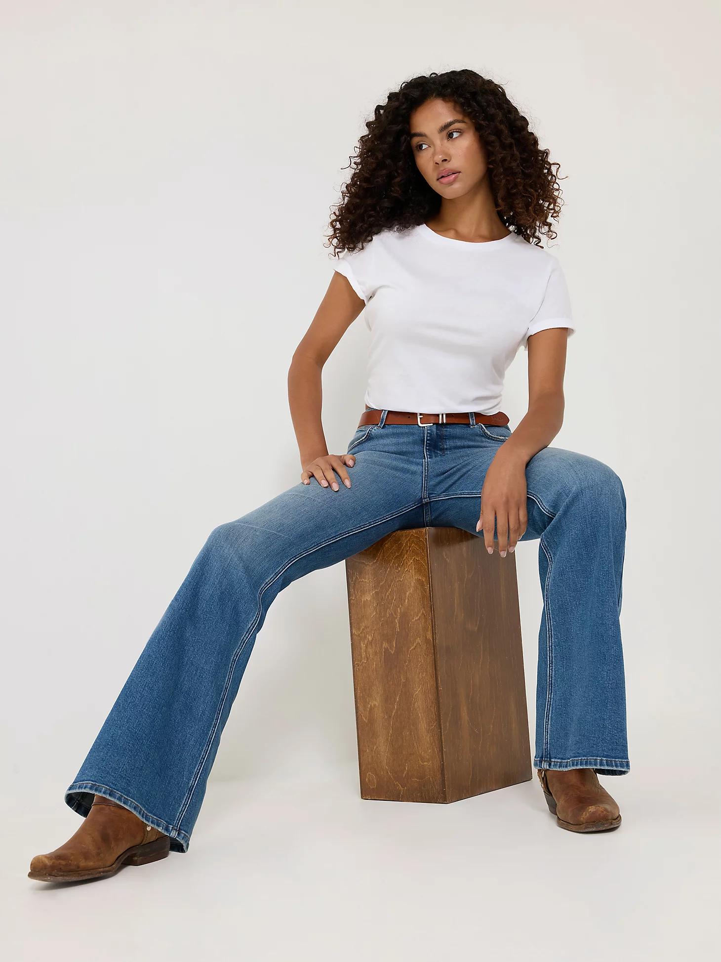 Women's High Rise Flare Jean | Women's JEANS | Wrangler® Product Image