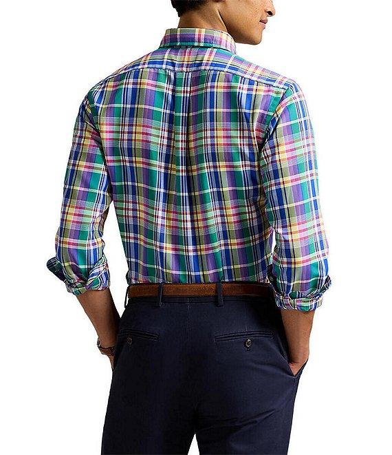 Polo Ralph Lauren Classic Fit Multi Plaid Performance Stretch Oxford Long Sleeve Woven Shirt Product Image