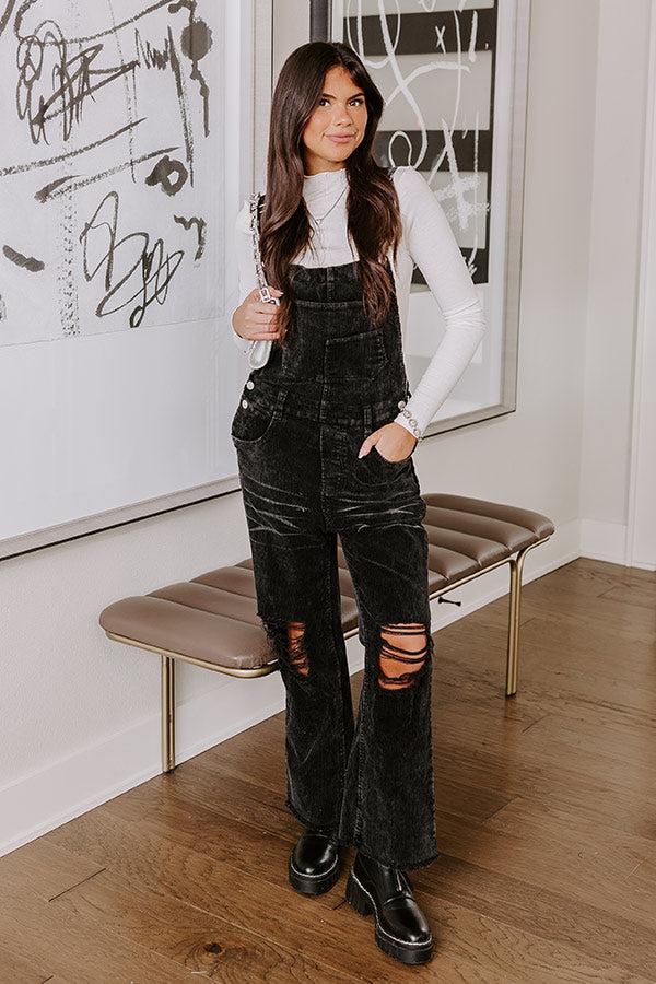 Casual Outing Corduroy Overalls Product Image