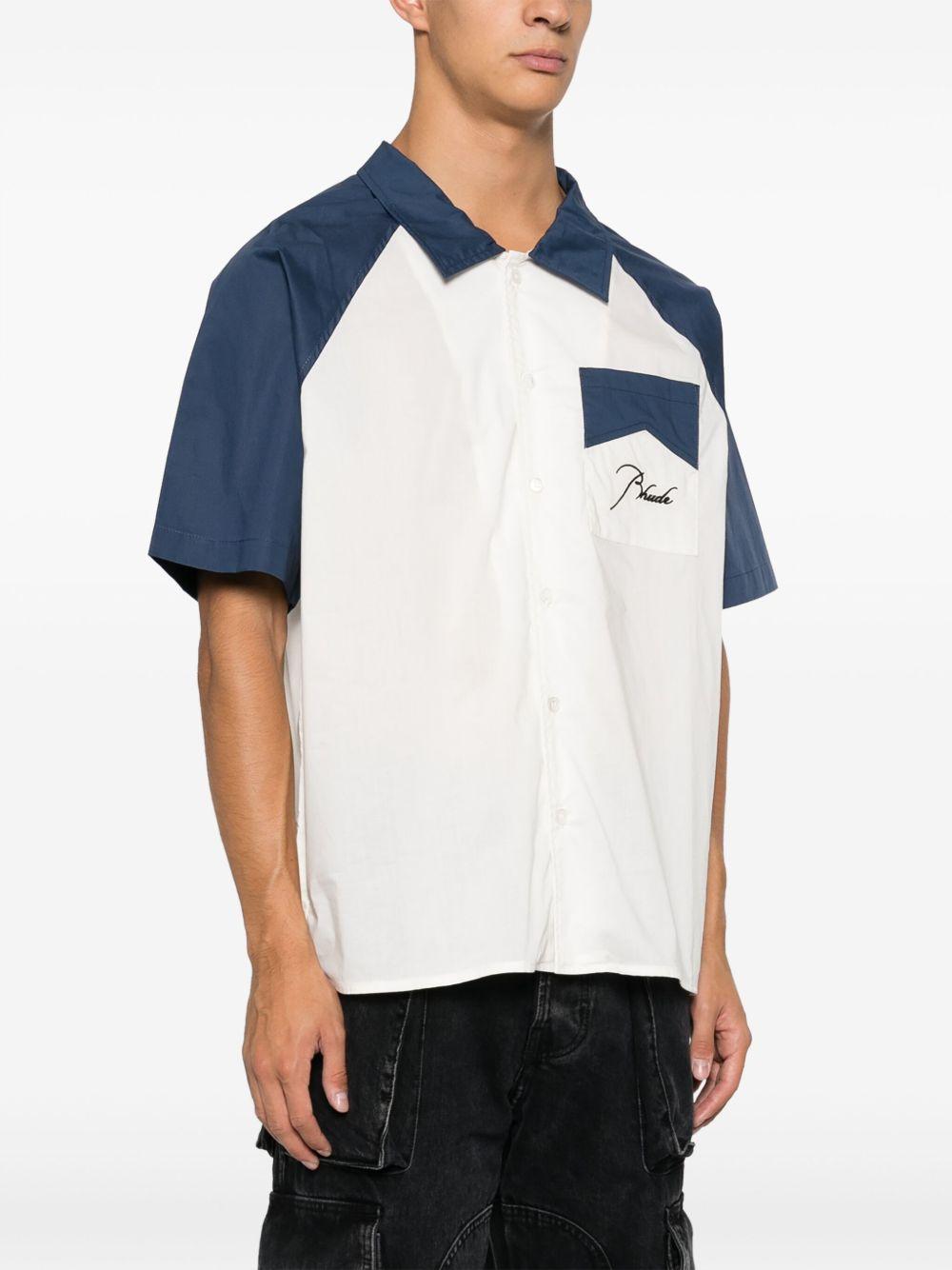 two-tone cotton shirt Product Image