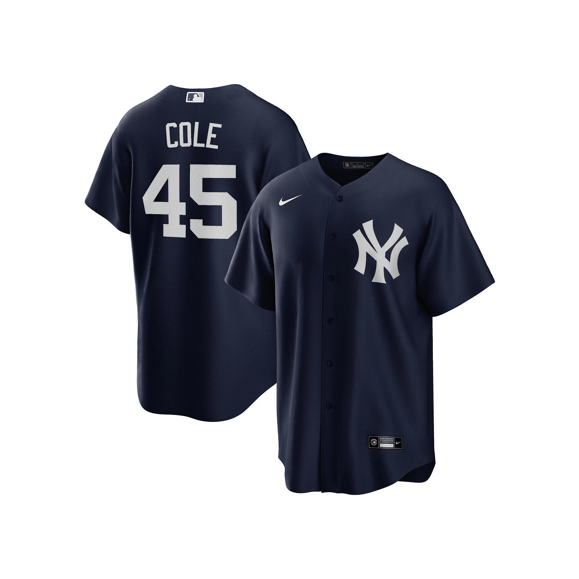 Men's Nike Gerrit Cole Navy New York Yankees Alternate Replica Player Name Jersey,  Product Image