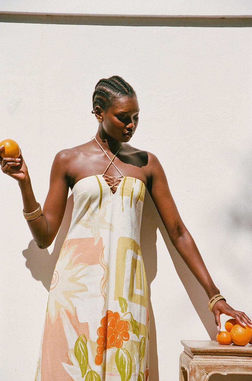 Aerin Dress - Thalassa Rust Product Image