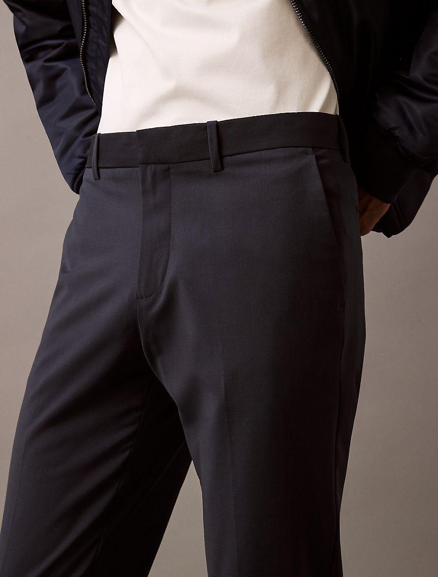 Refined Wool Blend Slim Trouser Product Image