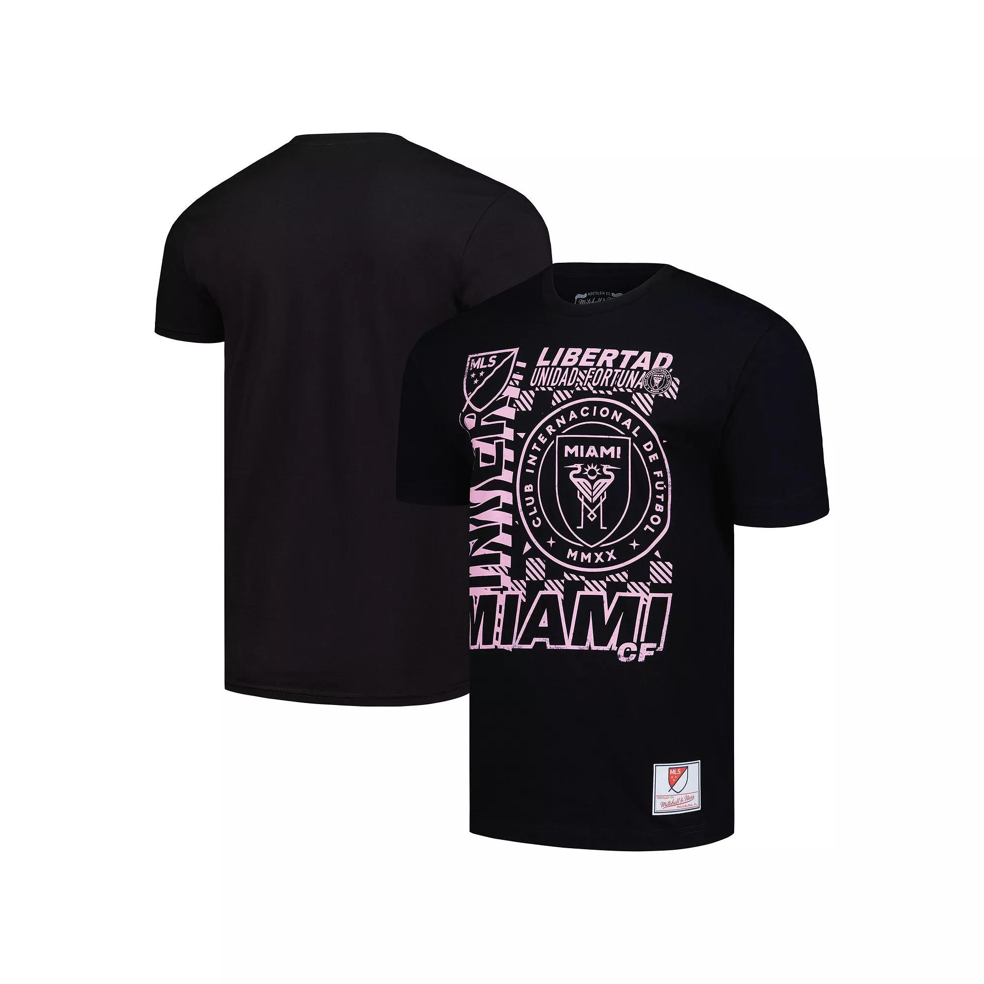 Men's Mitchell & Ness Black Inter Miami CF Lightning Madness T-Shirt,  Product Image