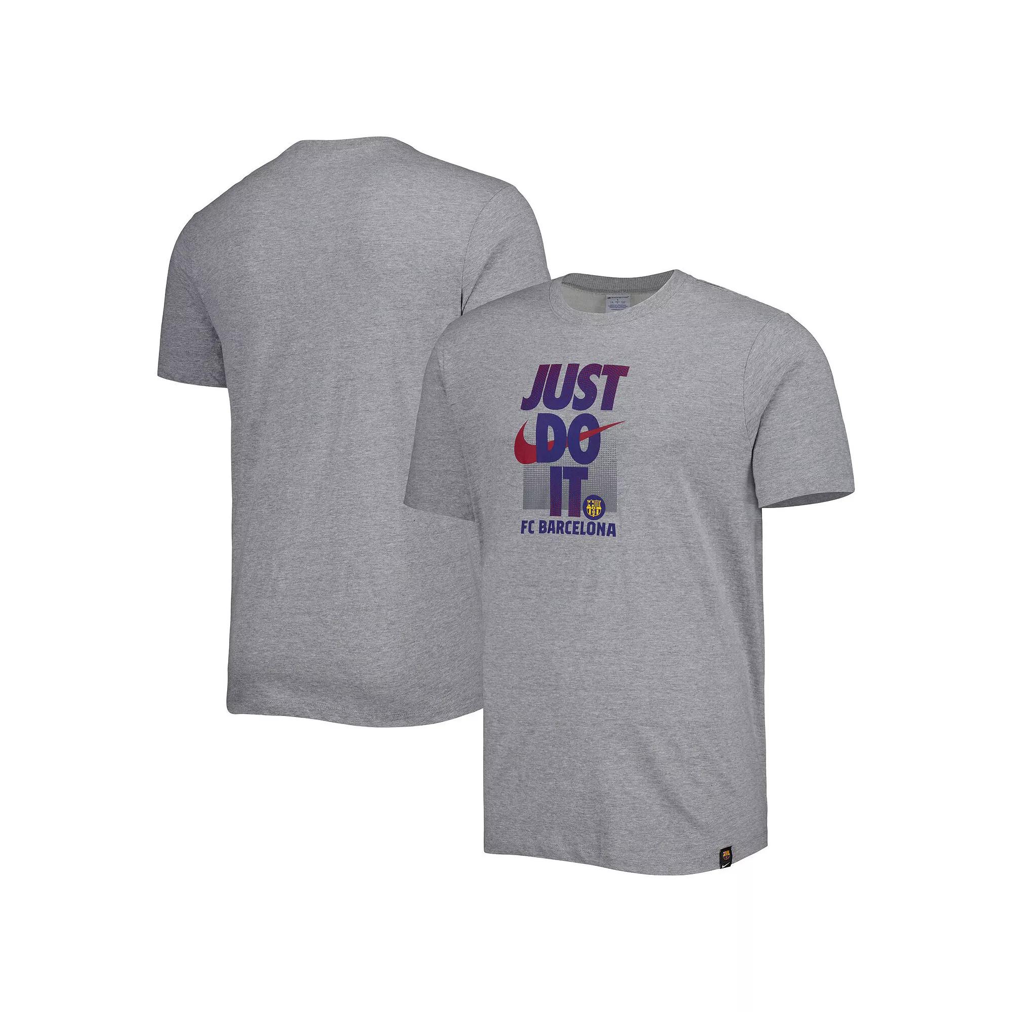 Men's Nike Gray Barcelona Just Do It T-Shirt,  Product Image
