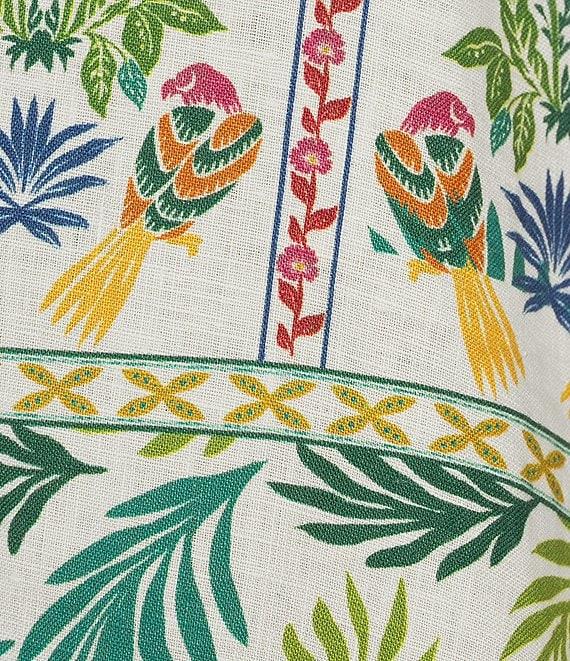 JOHNNY WAS Mixed Floral Printed Linen V-Neck Sleeveless Coordinaiting Tank Product Image