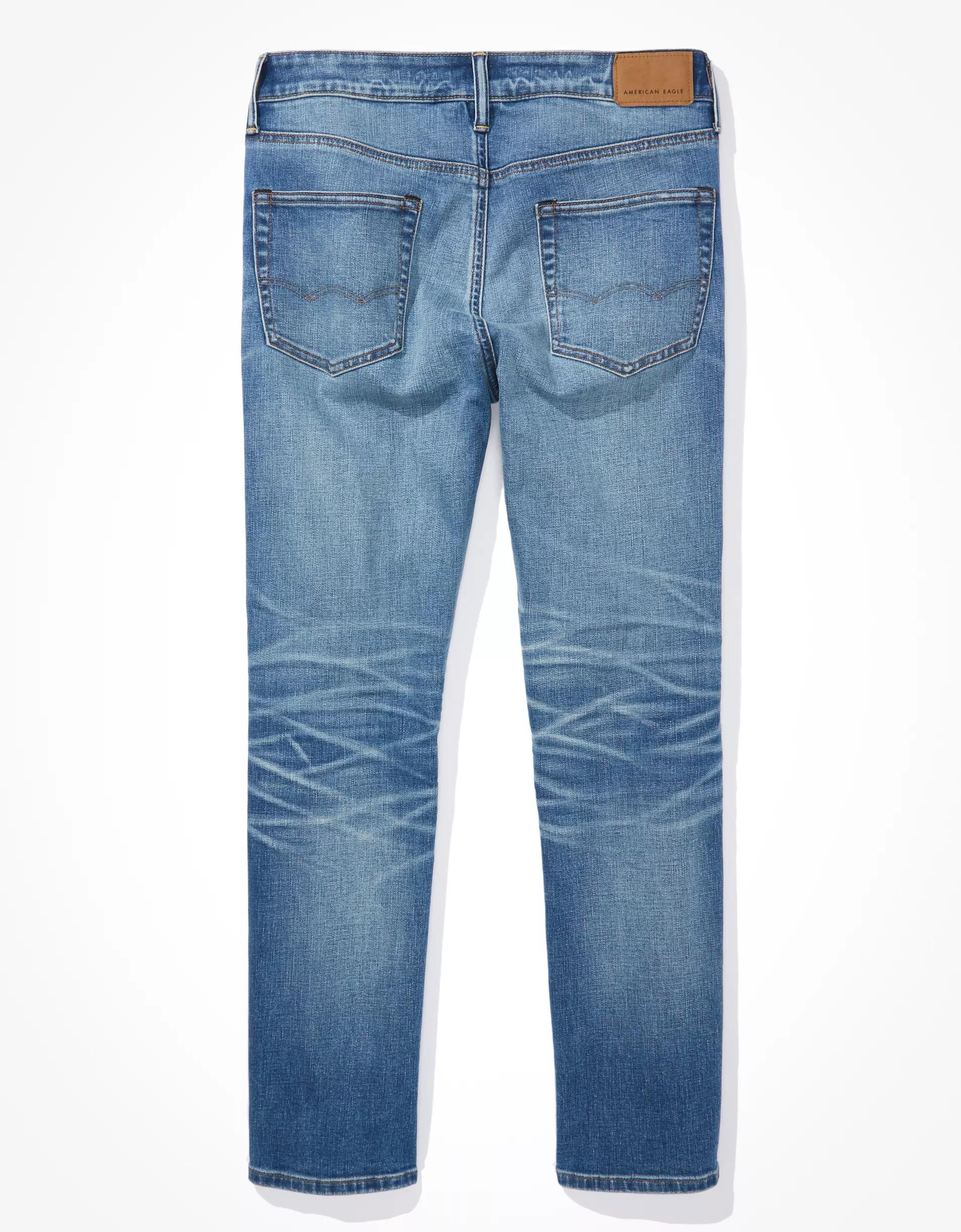AE AirFlex+ Distressed Athletic Straight Jean Product Image