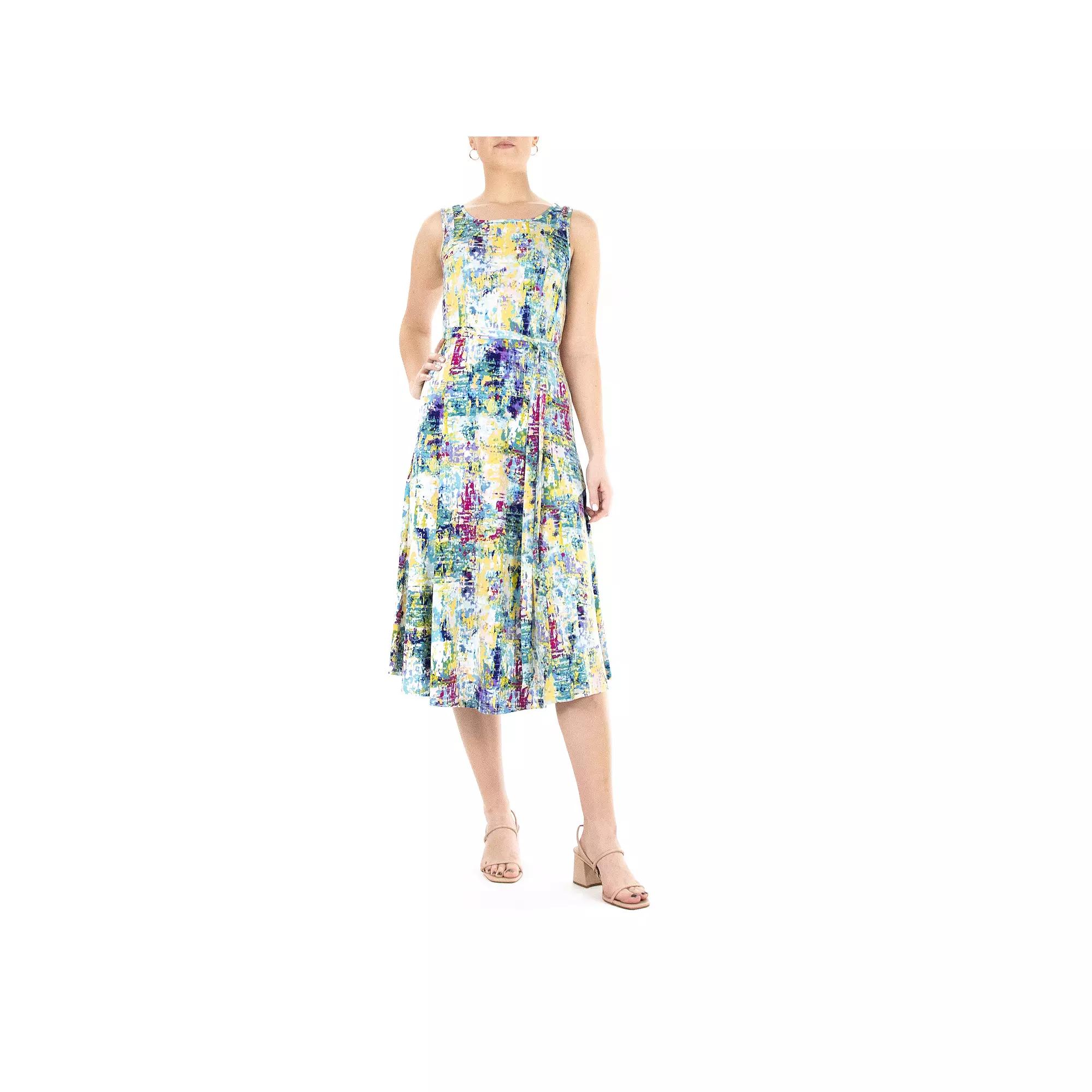 Women's Nina Leonard Print Midi Dress,  Product Image