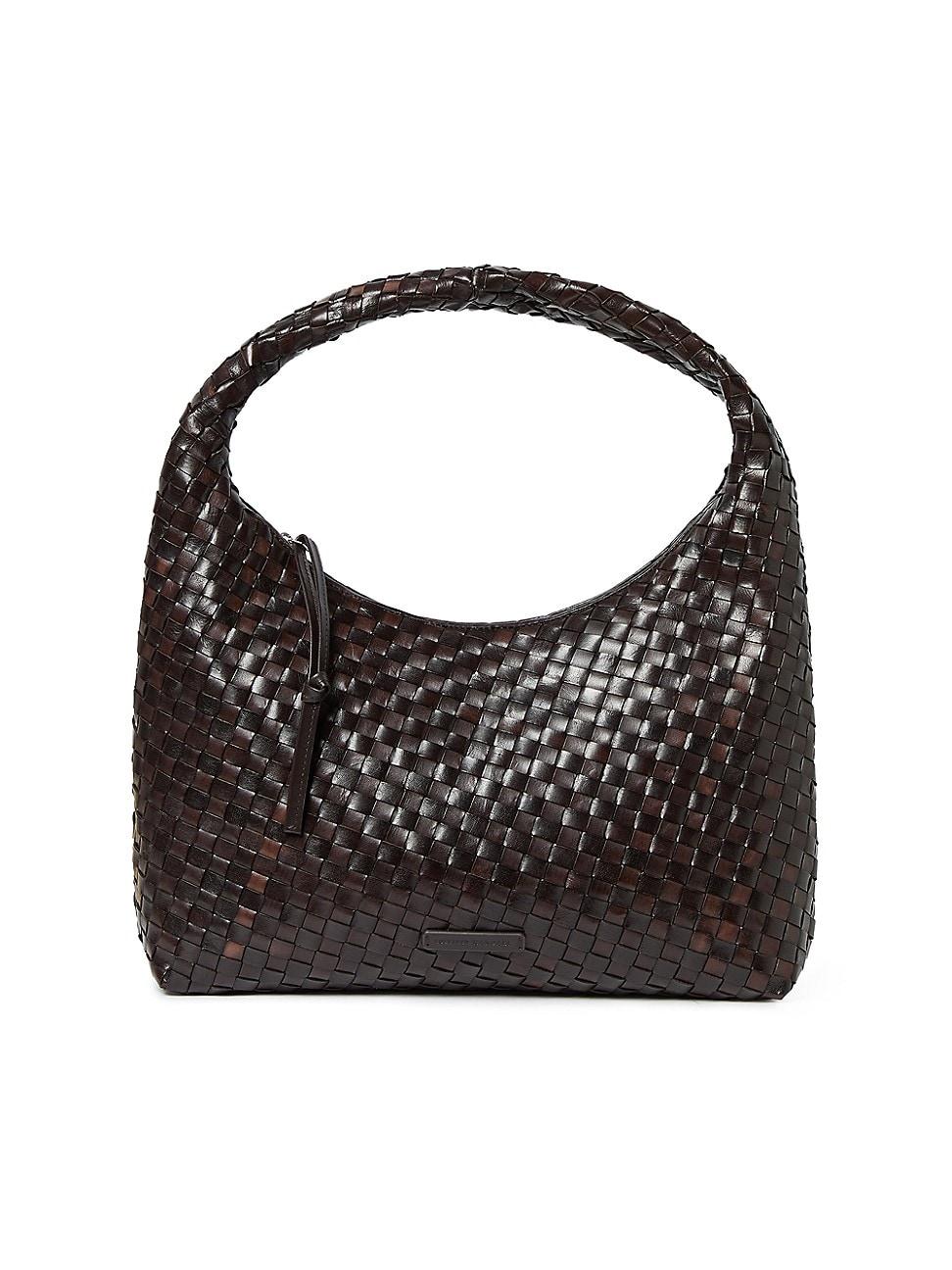 Womens Willow Woven Leather Top Handle Bag Product Image