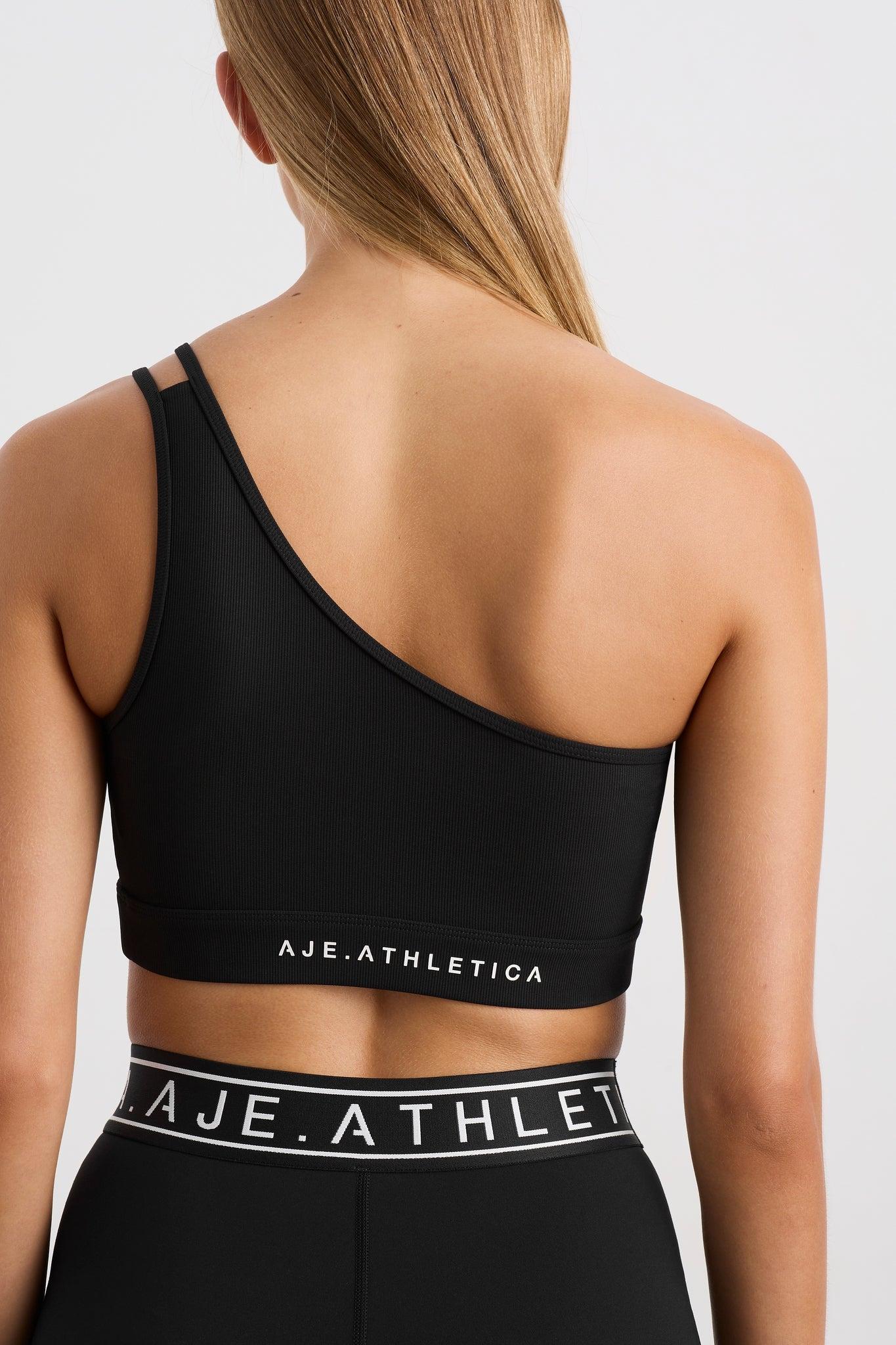 Asymmetric Ribbed Crop Top 386 Product Image