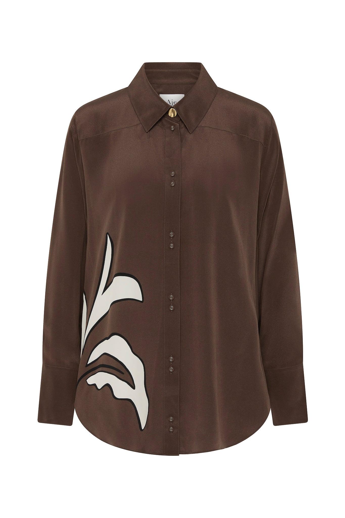 Planetary Silk Oversized Shirt Product Image