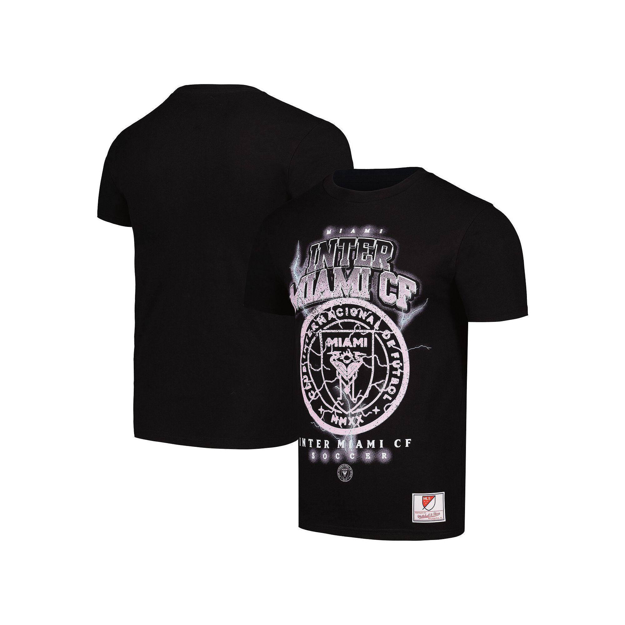 Men's Mitchell & Ness Black Inter Miami CF Lightning Madness T-Shirt,  Product Image