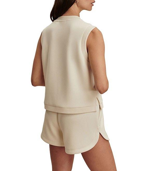 Varley Marla Crew Neck Sleeveless Button Down Placket Coordinating Tank Top Product Image