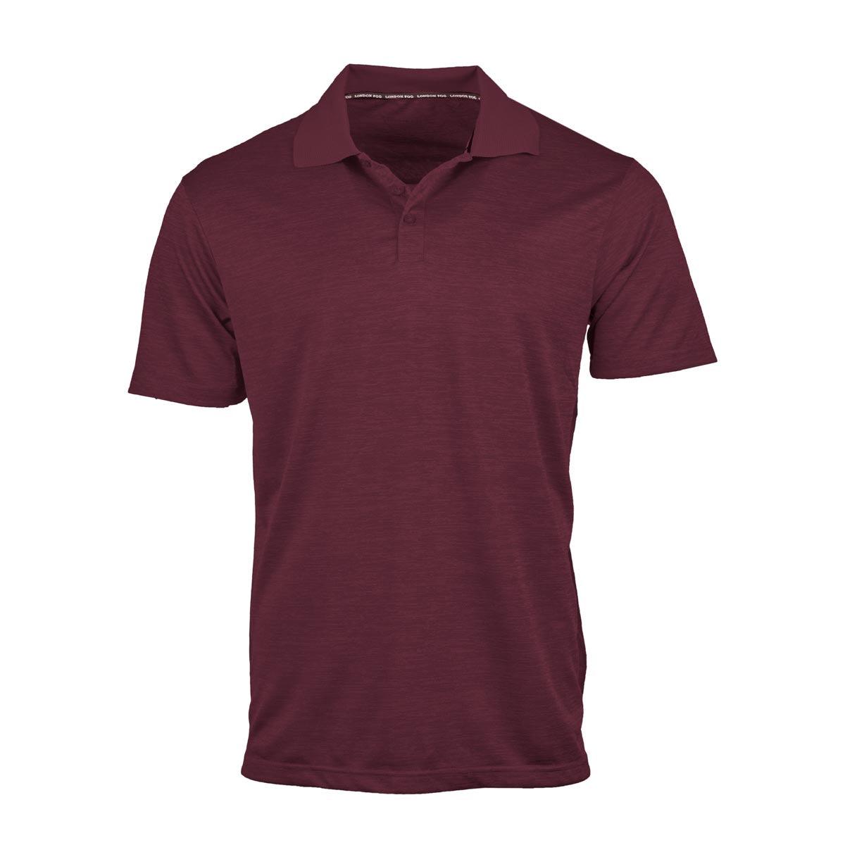 London Fog Men's Poly Textured Space Dye Polo Product Image