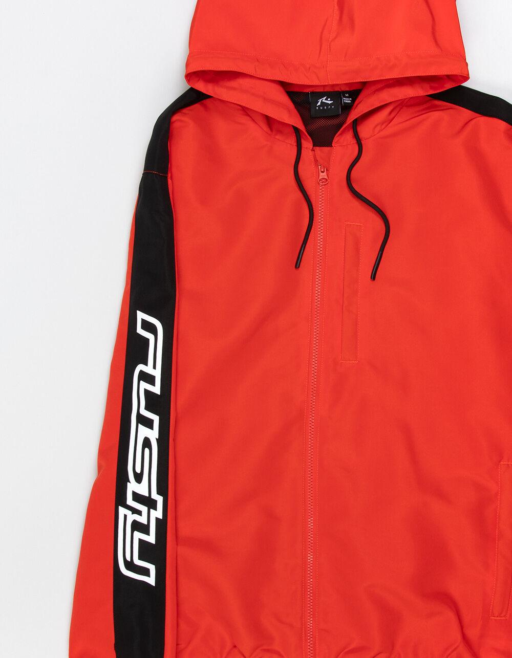 RUSTY Out Loud Mens Windbreaker Jacket - ORANGE Product Image