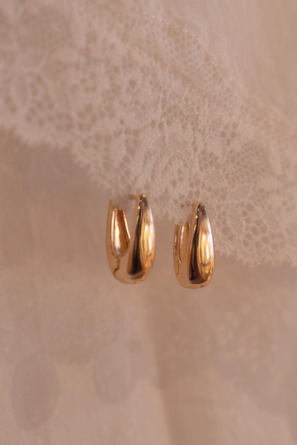 Gold Hoop Earrings Product Image
