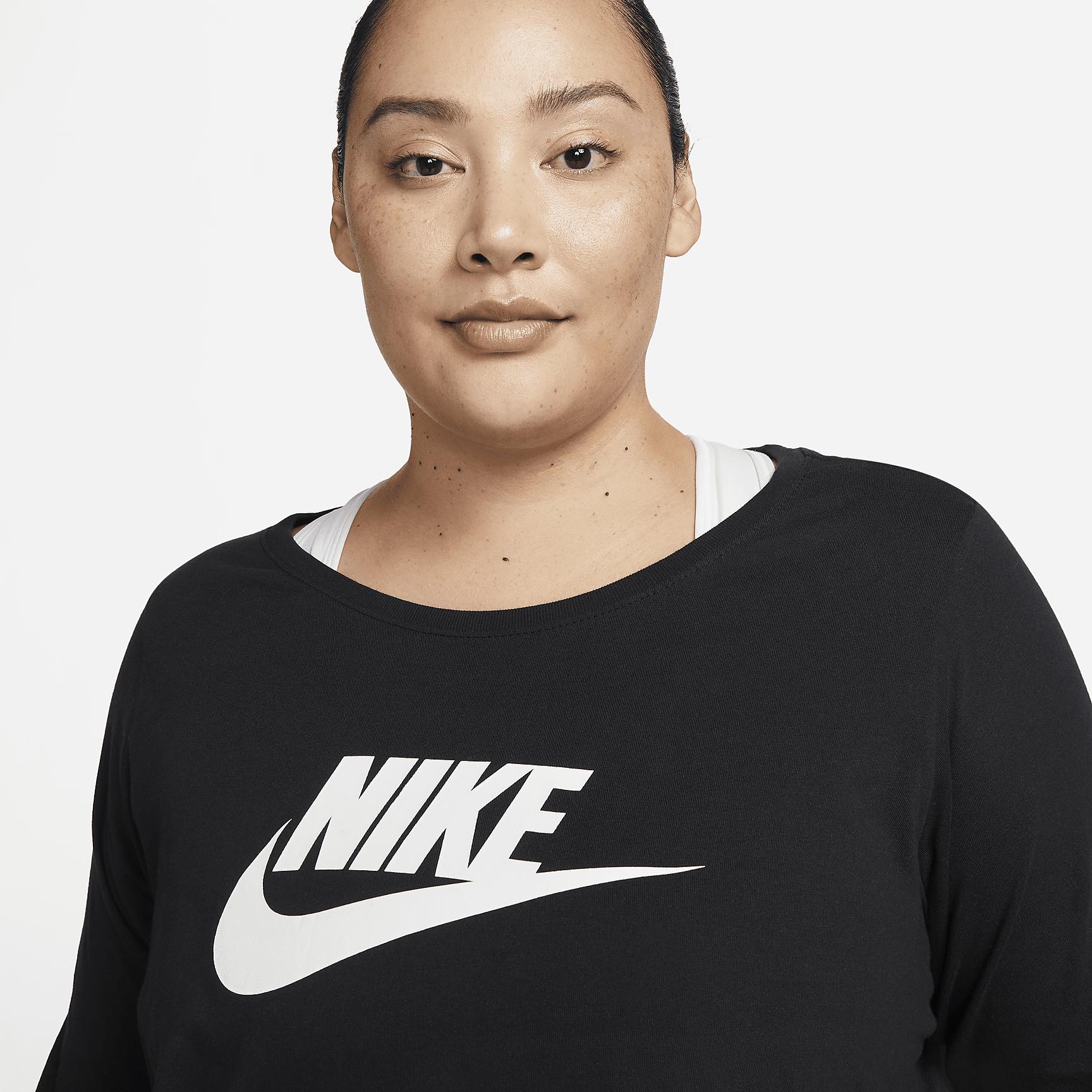 Nike Sportswear Club Women's Long-Sleeve T-Shirt (Plus Size) Product Image