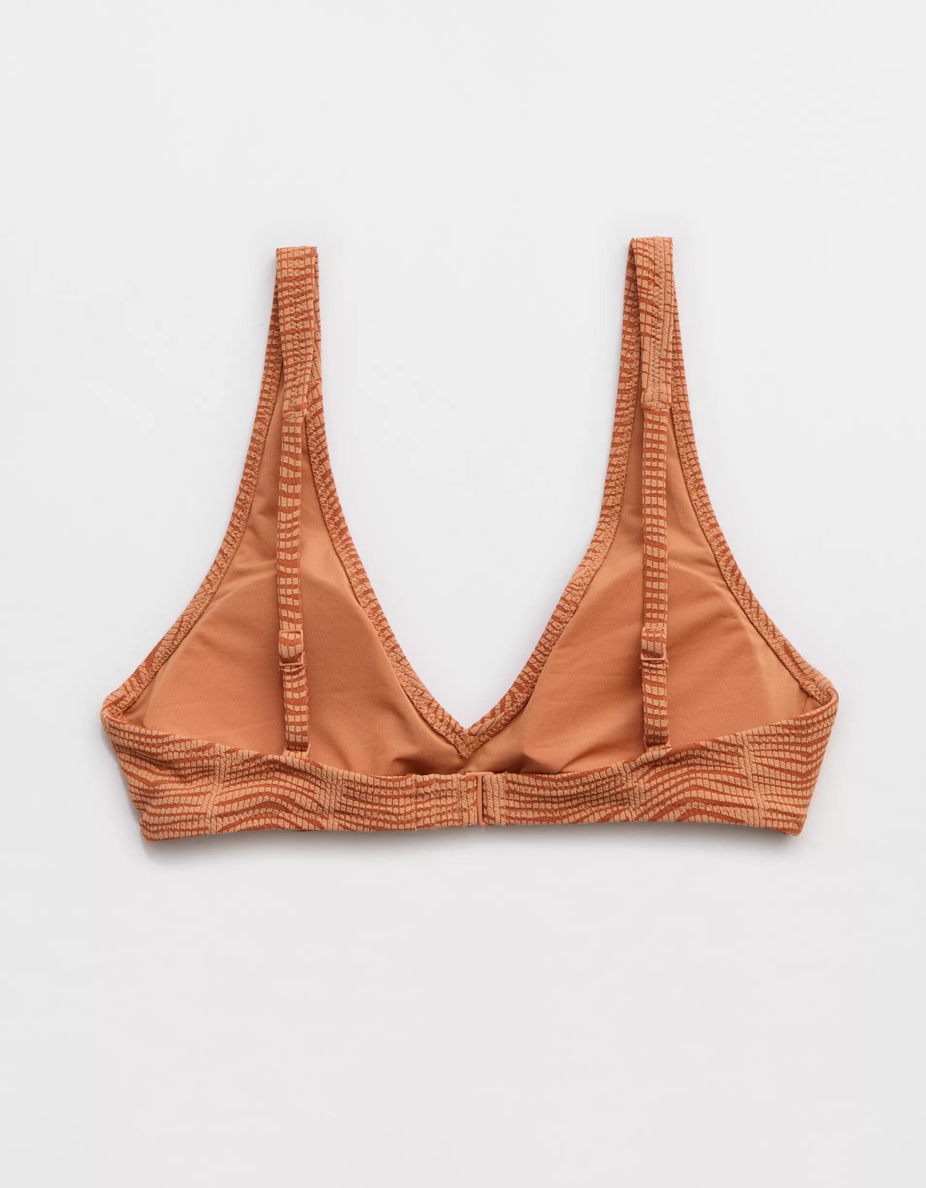 Aerie Jacquard Wide Strap Voop Bikini Top Product Image