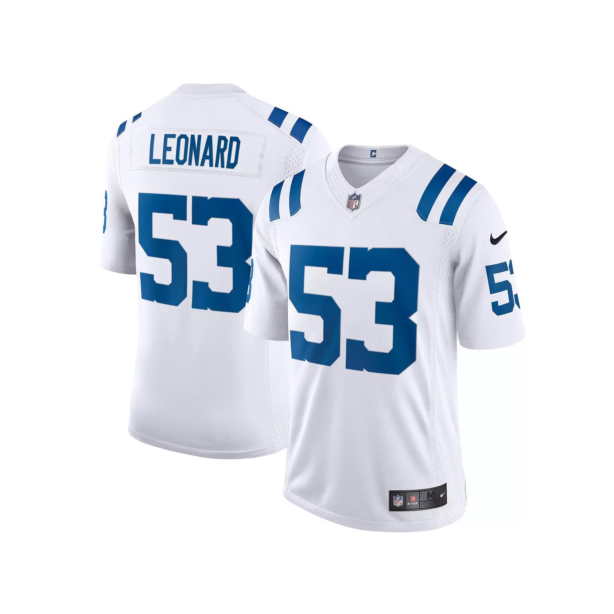 Mens Nike Shaquille Leonard Indianapolis Colts Vapor Limited Jersey Product Image