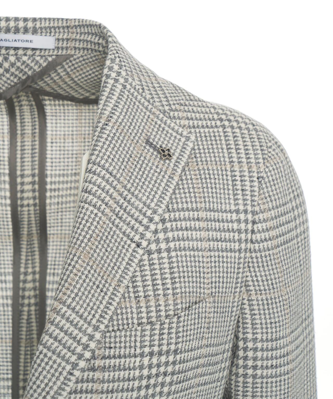 Single-breasted blazer in glen check Product Image