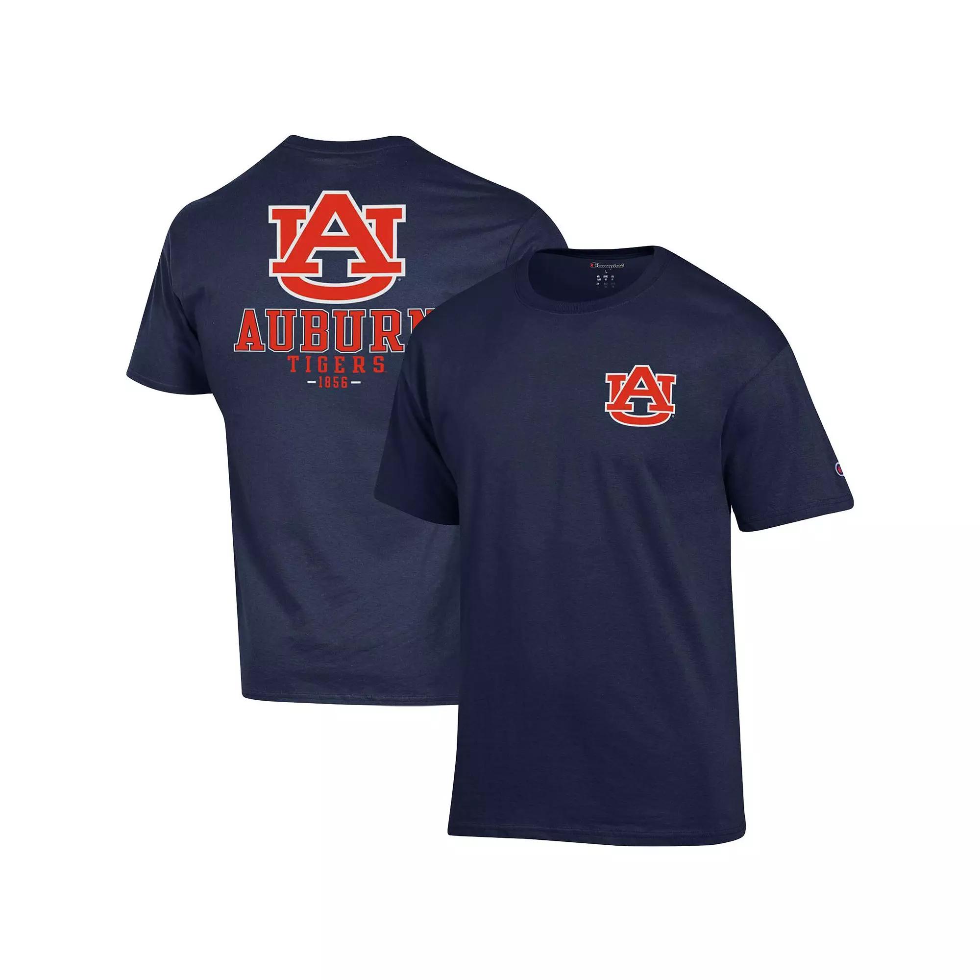 Men's Champion Navy Auburn Tigers Stack 2-Hit T-Shirt,  Product Image