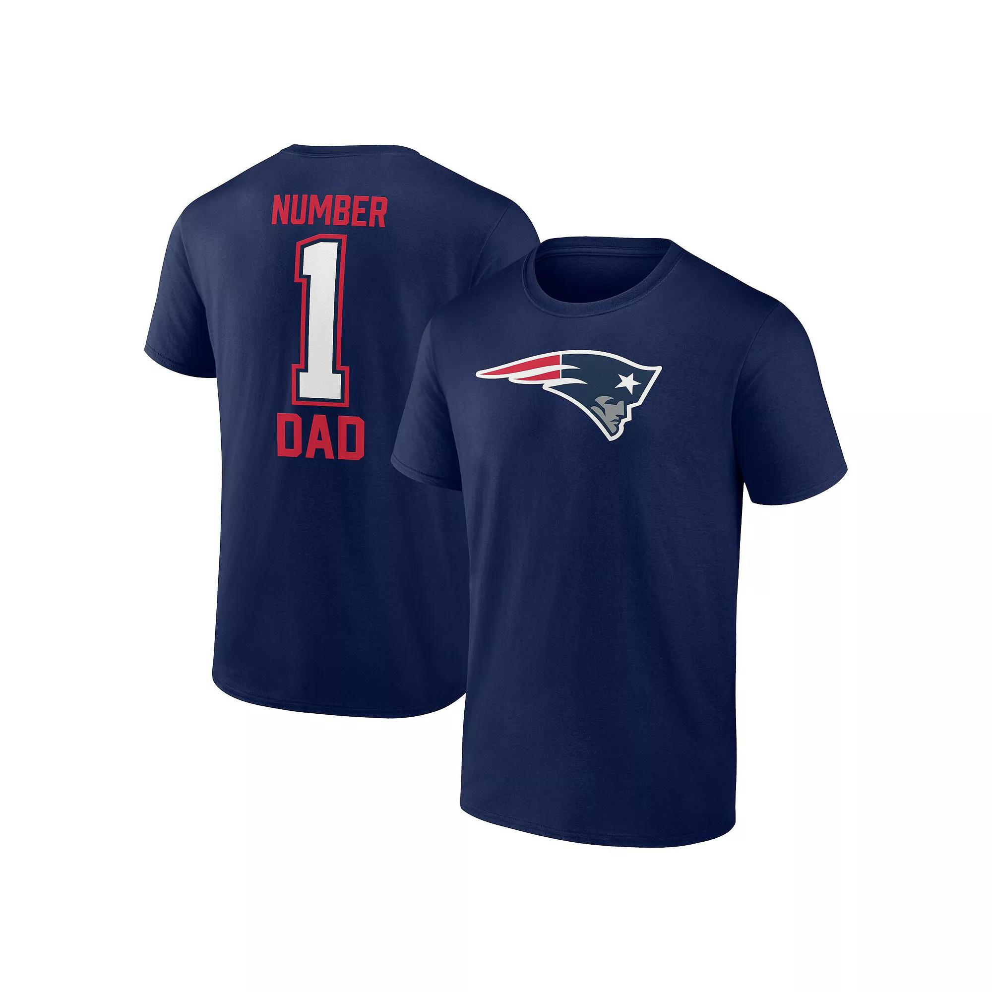 Men's Fanatics Navy New England Patriots Father's Day T-Shirt,  Product Image