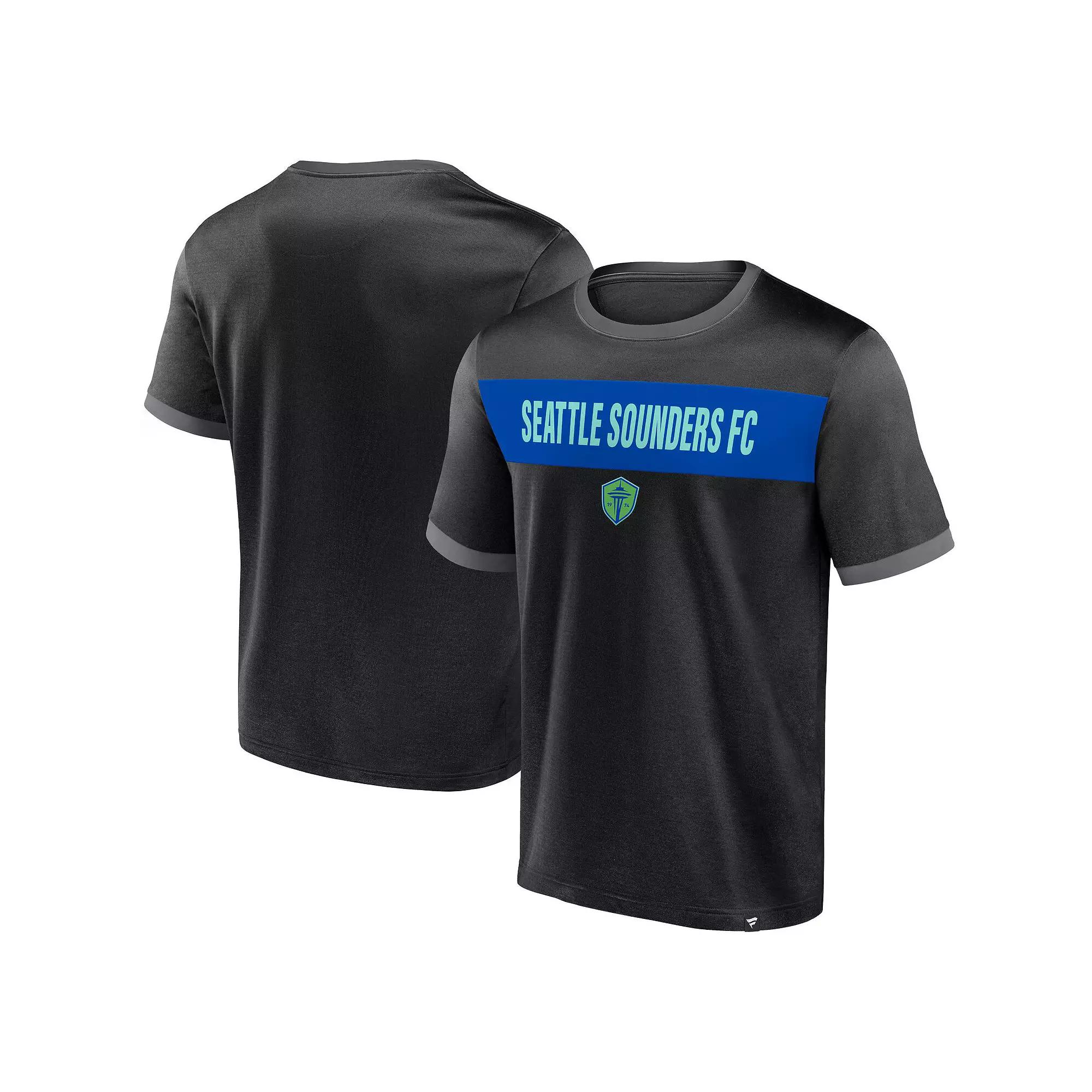 Men's Fanatics Black Seattle Sounders FC Advantages T-Shirt,  Product Image