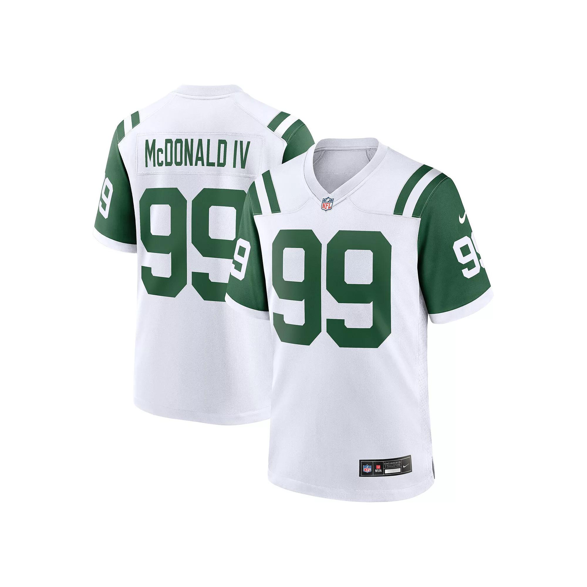 Mens Nike Will McDonald IV New York Jets Classic Alternate Game Jersey Product Image