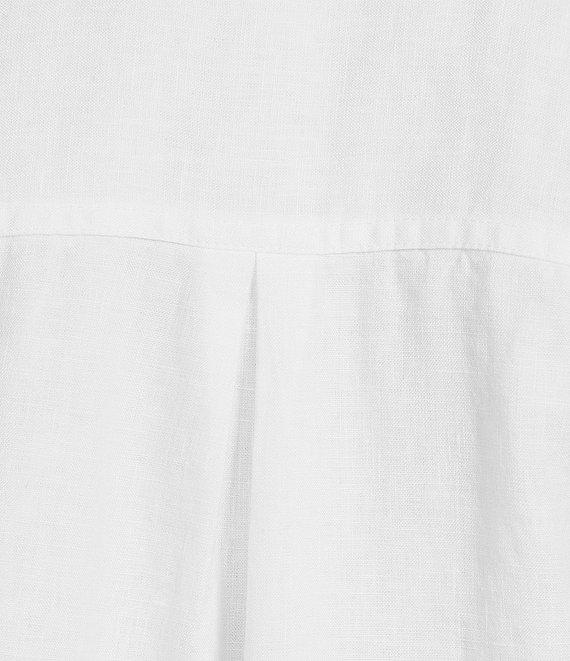 Tommy Bahama Linen Blend Johnny Collar Short Sleeve Side Pocket Shirt Dress Product Image